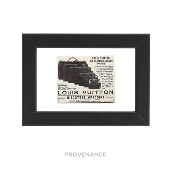 🔴 Louis Vuitton Antique Vintage Newsprint Ad - BAGS - Picture 1 of 6